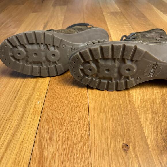 Pataugas brown leather wedge ankle boots - Picture 5 of 8